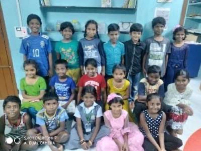 Children at the Ayanavaram centre
